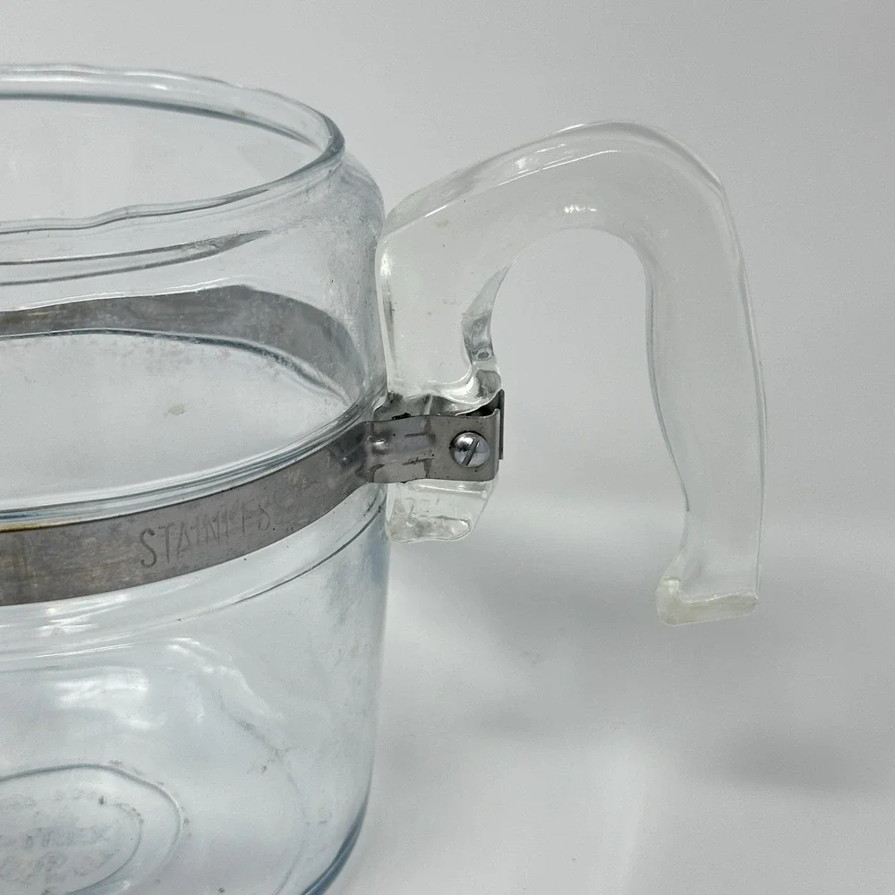 Vtg 1960s Pyrex Flameware 6 Cup Glass Percolator Coffee Pot Maker 1756